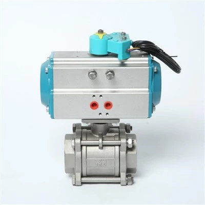 Pneumatic Three-piece Ball Valve
